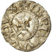 Moeda, França, Louis IV d'Outremer, Denarius, 970-980, Langres, AU(55-58)