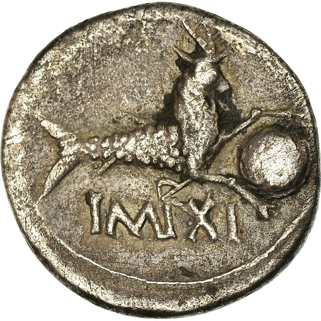 Moneda, Augustus, Denarius, Roma, MBC, Plata, Cohen:147
