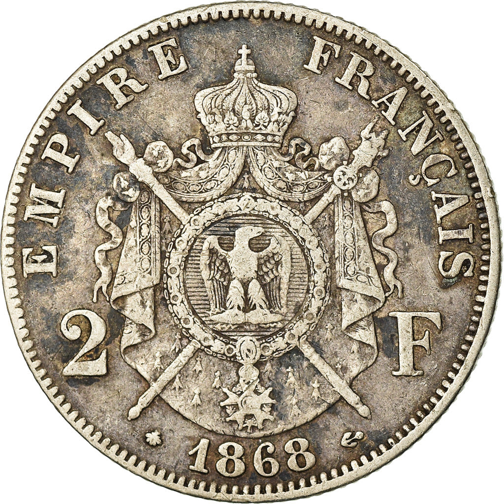 Münze, Frankreich, Napoleon III, Napoléon III, 2 Francs, 1868, Paris, SS