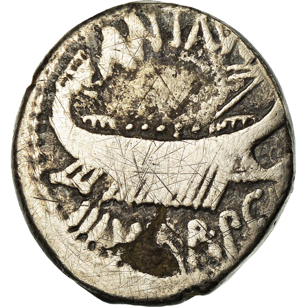 Coin, Marcus Antonius, Denarius, Rome, Rare, VF(20-25), Silver, Crawford:544/35
