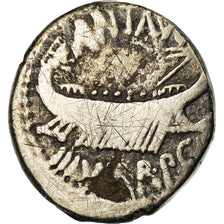 Coin, Marcus Antonius, Denarius, Rome, Rare, VF(20-25), Silver, Crawford:544/35
