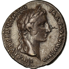 Coin, Augustus, Denarius, Lyon - Lugdunum, AU(50-53), Silver, RIC:207