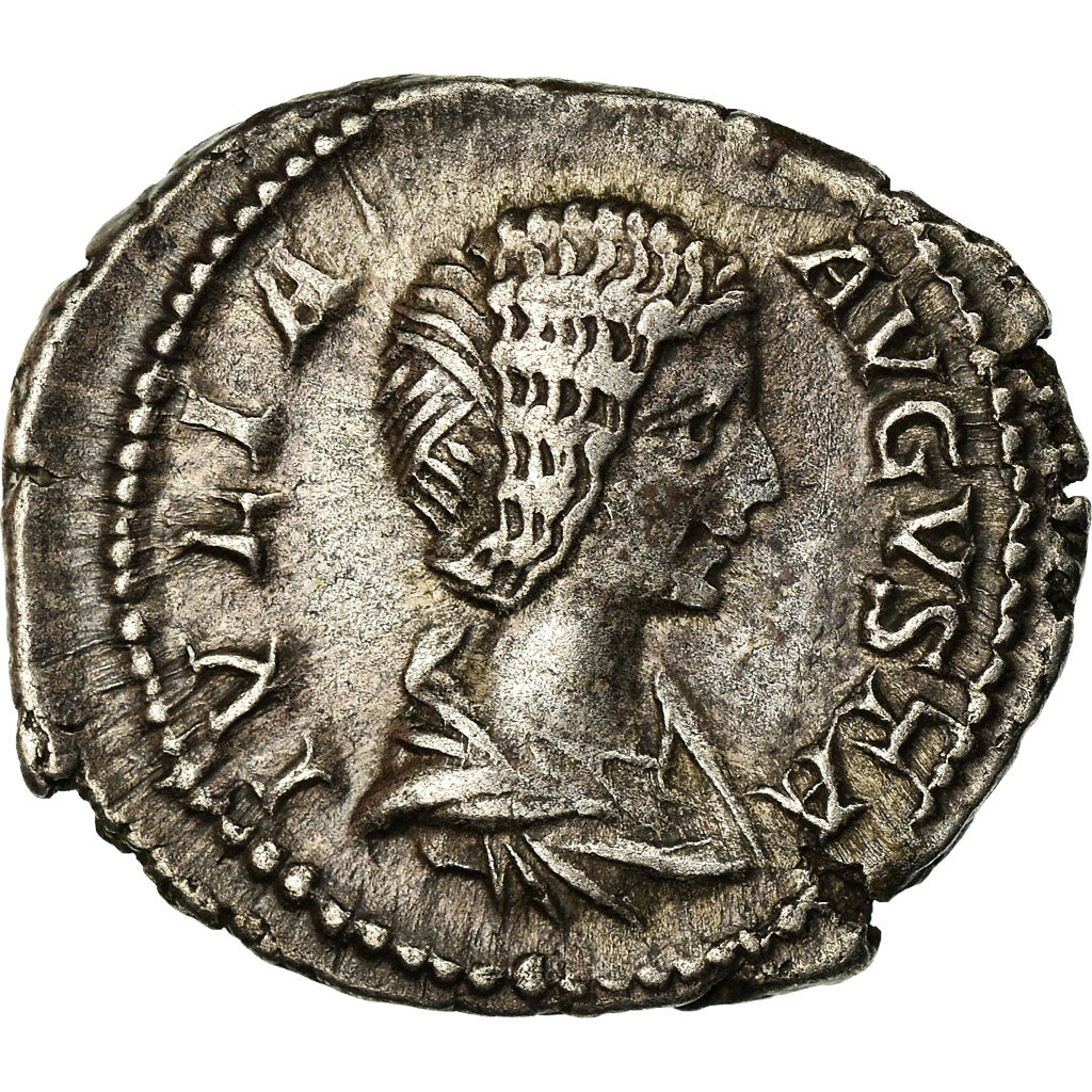 Coin, Julia Domna, Denarius, 206, Rome, AU(55-58), Silver, RIC:551