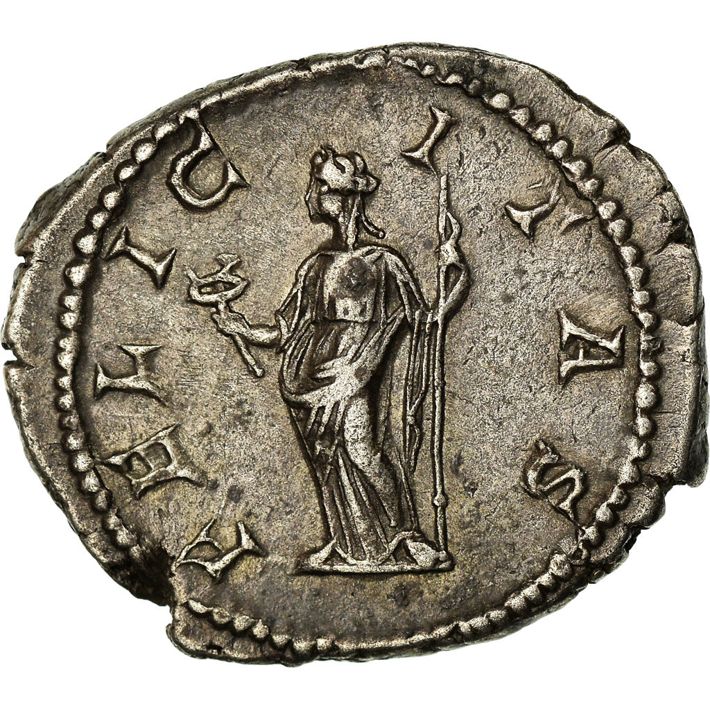 Coin, Julia Domna, Denarius, 206, Rome, AU(55-58), Silver, RIC:551