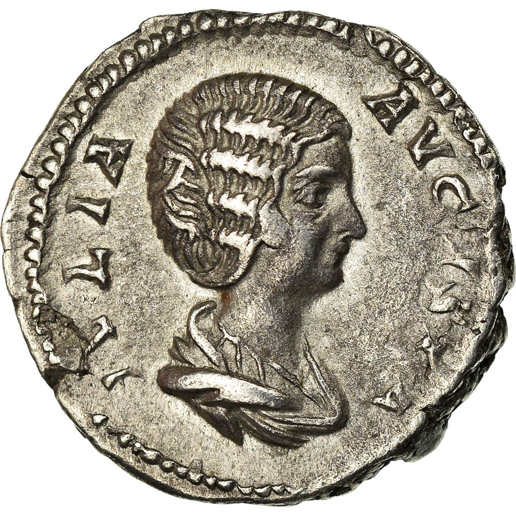 Coin, Julia Domna, Denarius, Roma, AU(55-58), Silver, RIC:574