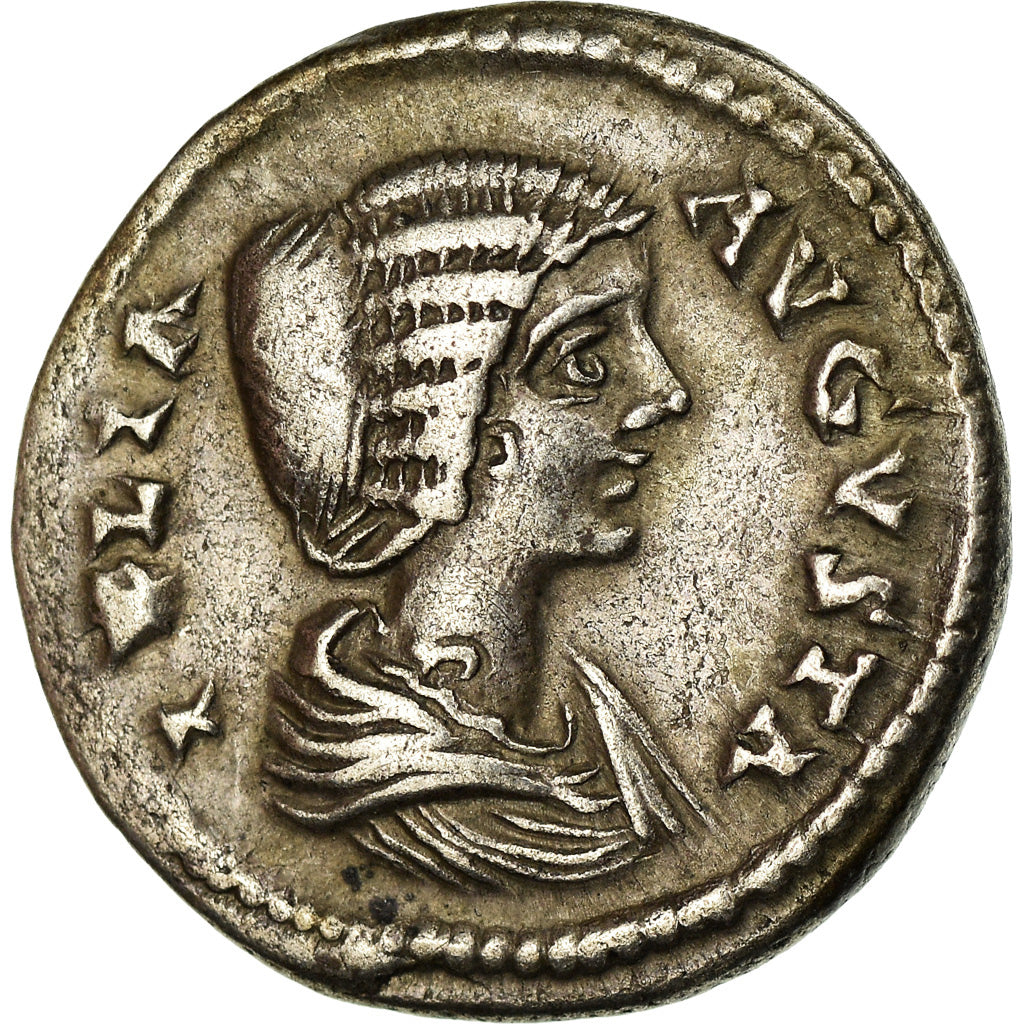 Coin, Julia Domna, Denarius, Roma, AU(50-53), Silver, RIC:637
