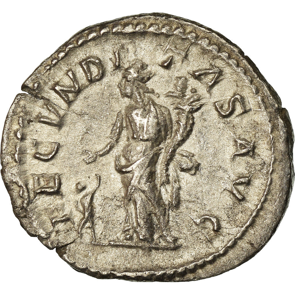 Coin, Julia Maesa, Denarius, 219, Roma, AU(50-53), Silver, RIC:249