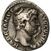 Moneda, Hadrian, Denarius, 137, Roma, BC+, Plata, RIC:248