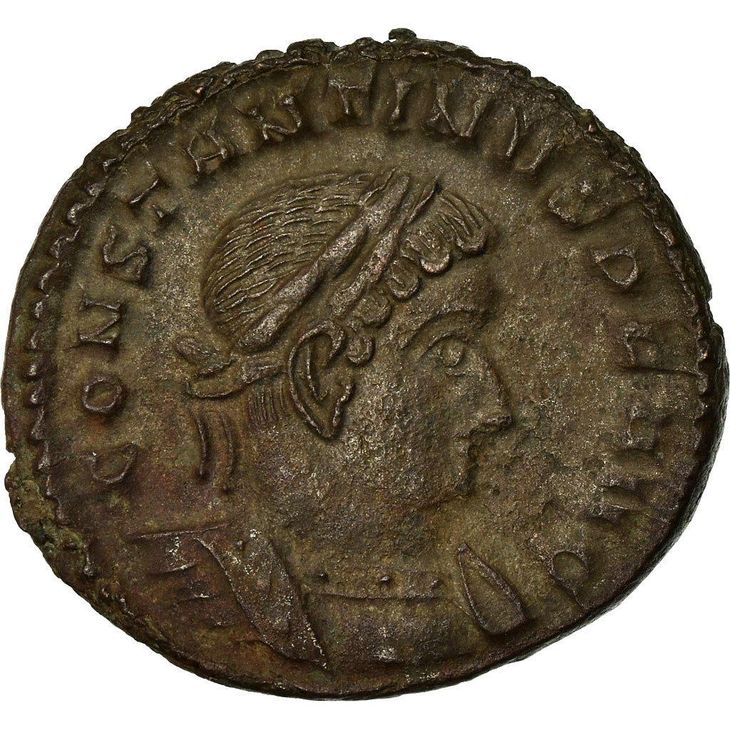 Monnaie, Constantin I, Nummus, 317, Trèves, TTB+, Cuivre, RIC:135 b