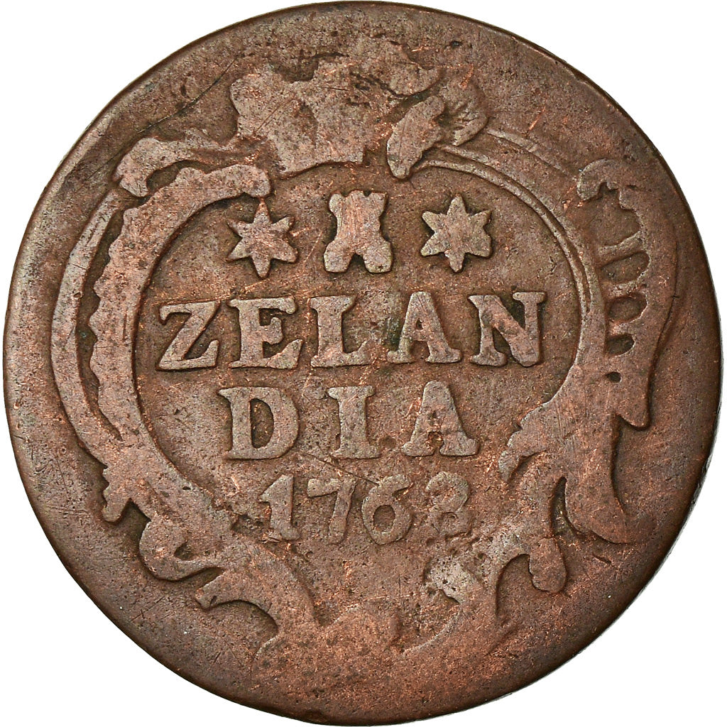 Coin, Netherlands, ZEELAND, Duit, 1768, VF(20-25), Copper, KM:101.1