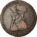 Moneda, Gran Bretaña, Halfpenny Token, 1795, BC+, Cobre