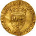 Munten, Frankrijk, Charles VI, Ecu d'or, Paris, ZF, Goud, Duplessy:369B