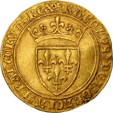 Coin, France, Charles VI, Ecu d'or, Uncertain Mint, AU(50-53), Gold