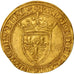 Monnaie, France, Charles VI, Ecu d'or, Atelier incertain, TTB+, Or, Duplessy:369