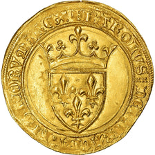 Coin, France, Charles VI, Ecu d'or, Uncertain Mint, AU(55-58), Gold