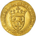 Coin, France, Charles VI, Ecu d'or, Uncertain Mint, AU(55-58), Gold