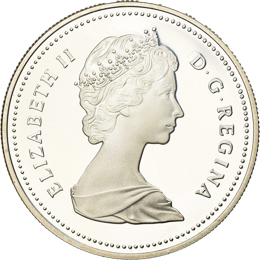 Coin, Canada, Elizabeth II, Dollar, 1986, Royal Canadian Mint, Ottawa, Proof