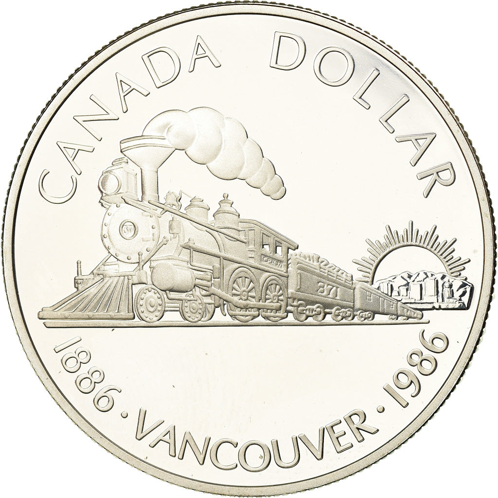 Coin, Canada, Elizabeth II, Dollar, 1986, Royal Canadian Mint, Ottawa, Proof
