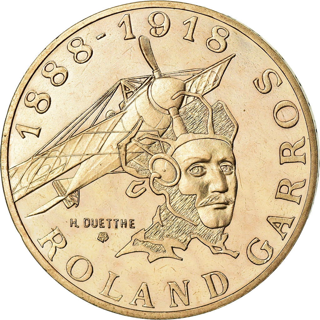 Coin, France, Roland Garros, 10 Francs, 1988, Paris, ESSAI, MS(63)