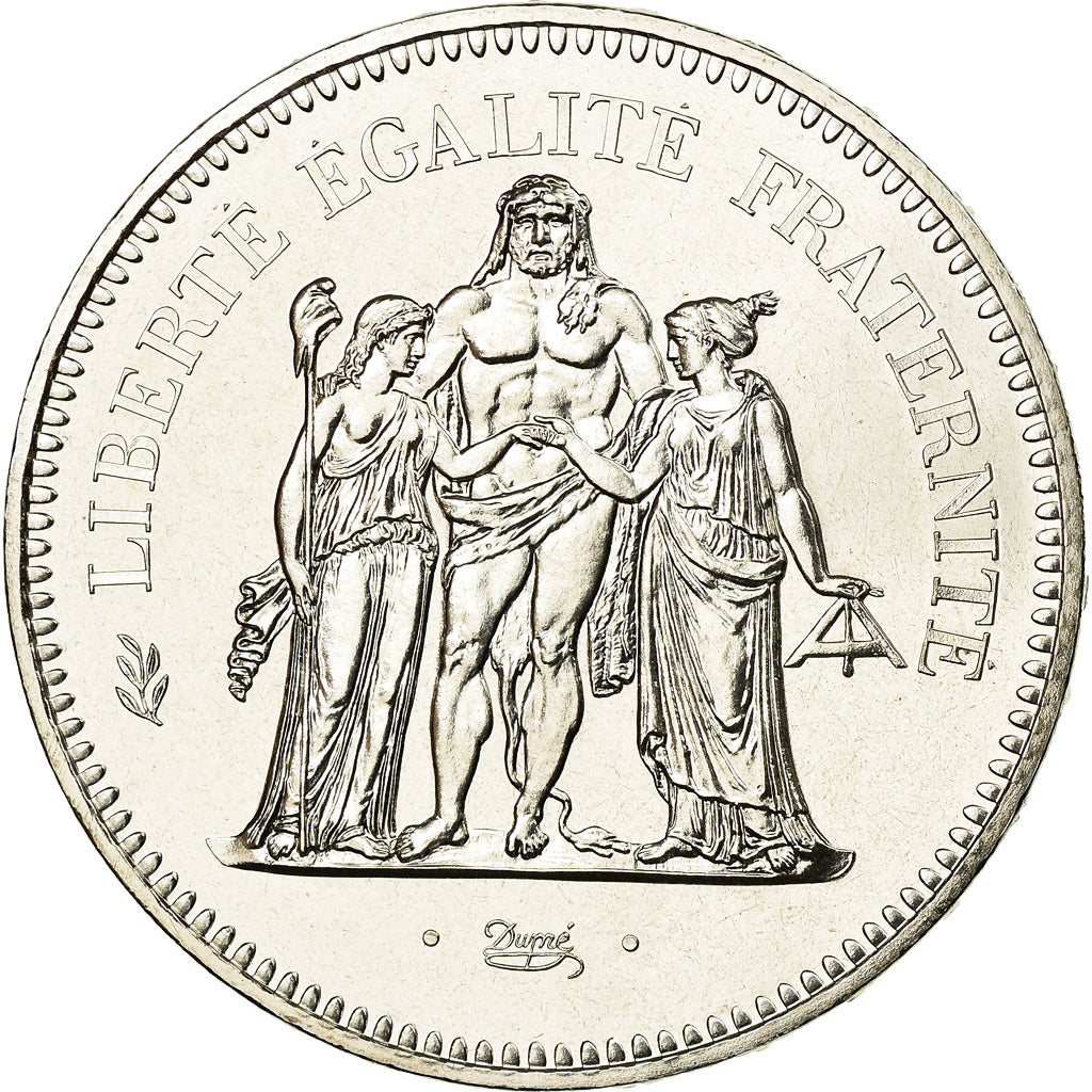 Moneta, Francia, Hercule, 50 Francs, 1980, Paris, FDC, Argento, KM:941.1