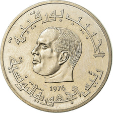 Coin, Tunisia, 1/2 Dinar, 1976, ESSAI, MS(60-62), Copper-nickel, KM:E35