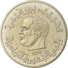 Moneta, Tunisia, 1/2 Dinar, 1976, ESSAI, SPL, Rame-nichel, KM:E35