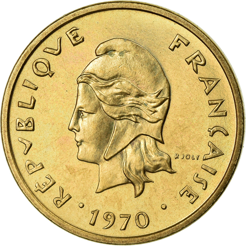 Coin, New Hebrides, 2 Francs, 1970, Paris, ESSAI, MS(60-62)