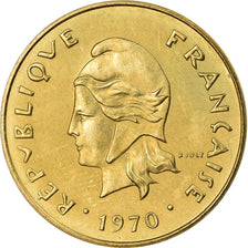 Coin, New Hebrides, 5 Francs, 1970, Paris, ESSAI, MS(60-62)