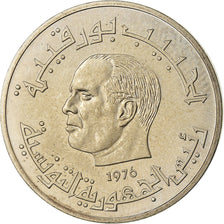 Moneta, Tunisia, 1/2 Dinar, 1976, ESSAI, SPL, Rame-nichel, KM:E35