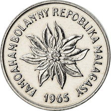 Coin, Madagascar, 2 Francs, 1965, Paris, ESSAI, MS(63), Stainless Steel, KM:E7