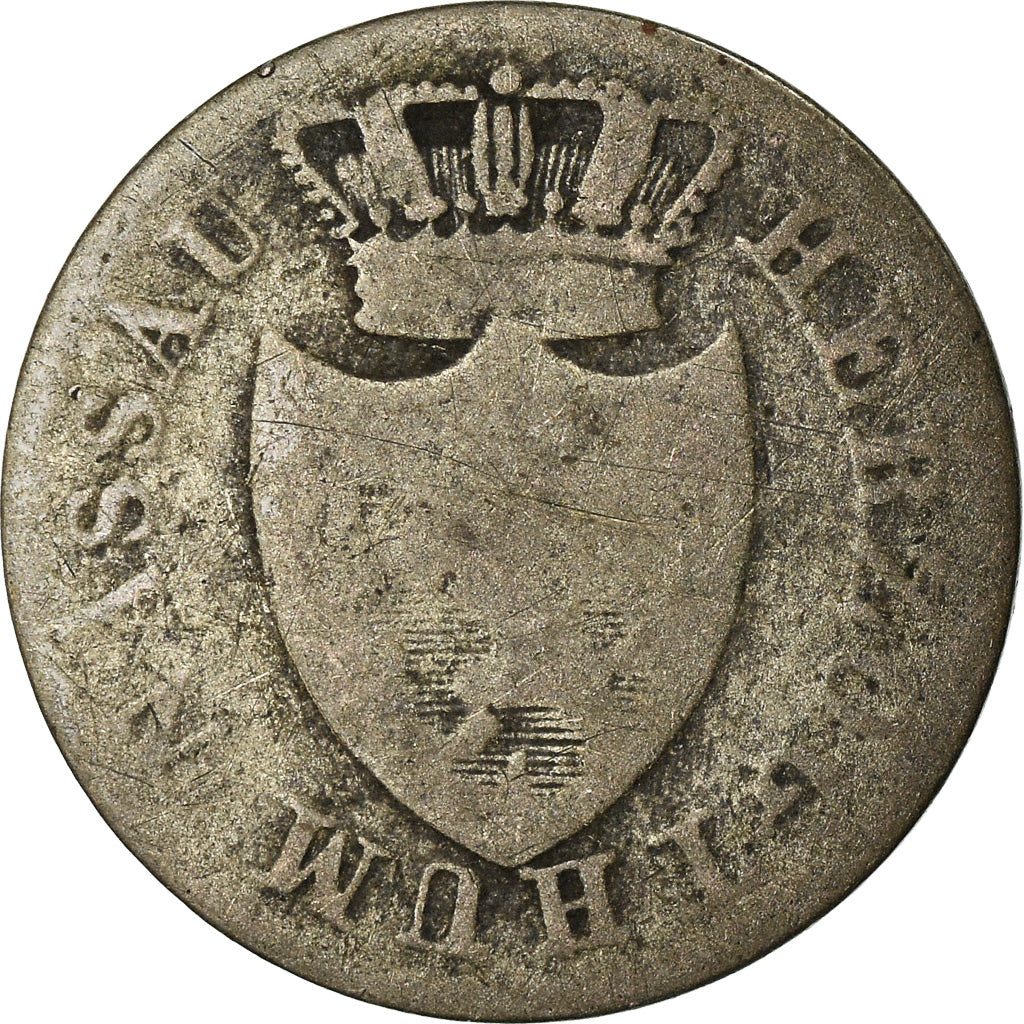 Munten, Duitse staten, NASSAU, Wilhelm, 3 Kreuzer, 1831, Wiesbaden, ZG+, Zilver