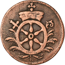 Coin, German States, MAINZ, Emeric Josef, 2 Pfennig, 1766, VF(30-35), Copper