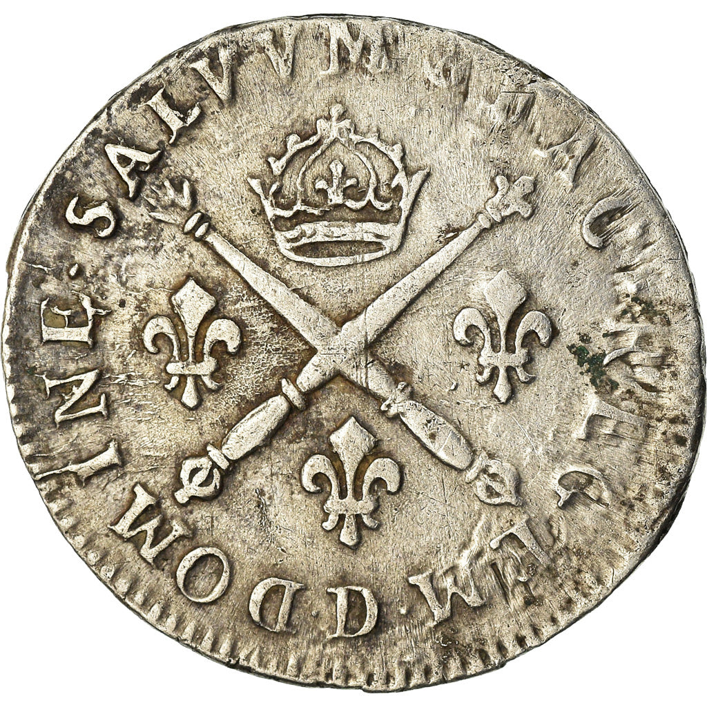 Moneda, Francia, Louis XIV, 10 Sols aux insignes, 10 Sols-1/8 Ecu, 1705, Lyon