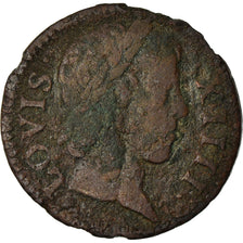 Monnaie, France, Louis XIV, Denier tournois, Denier Tournois, 1649