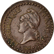 Coin, France, Dupré, Centime, AN 6, Paris, EF(40-45), Bronze, KM:646