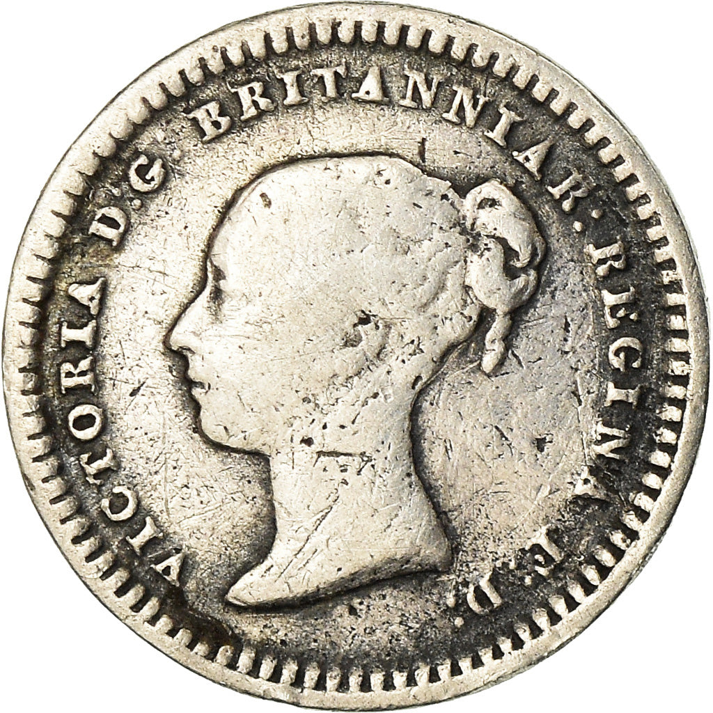 Coin, Great Britain, Victoria, 1-1/2 Pence, 1843, VF(20-25), Silver, KM:728