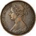 Coin, Great Britain, Victoria, Farthing, 1873, AU(50-53), Bronze, KM:747.2