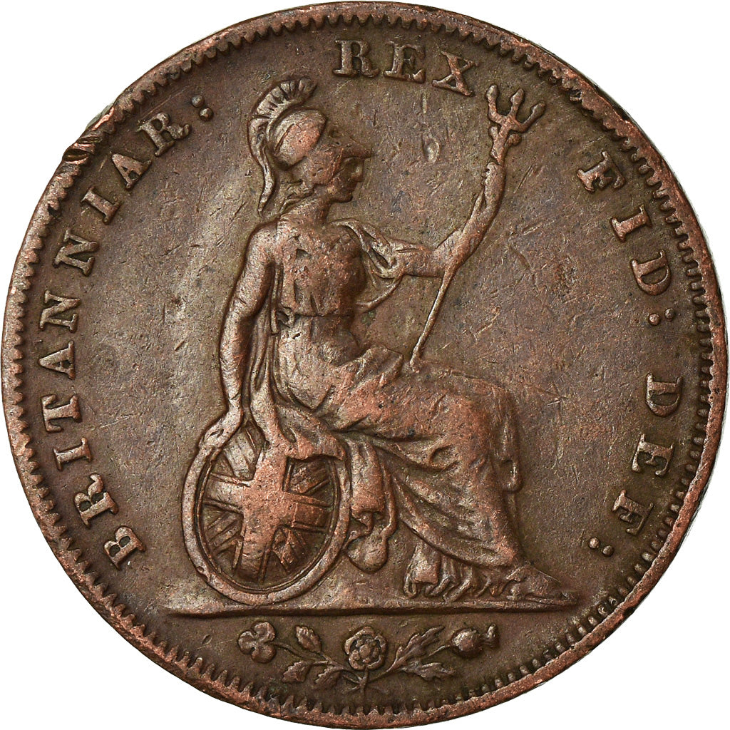 Coin, Great Britain, William IV, Farthing, 1831, VF(30-35), Copper, KM:705