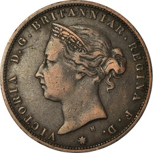 Coin, Jersey, Victoria, 1/24 Shilling, 1877, VF(30-35), Bronze, KM:7