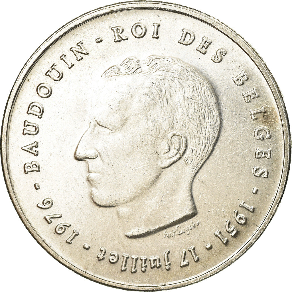 Moneta, Belgio, 250 Francs, 250 Frank, 1976, Brussels, BB, Argento, KM:157.2