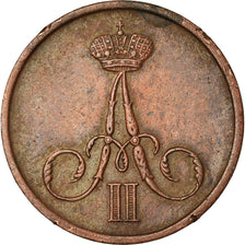 Coin, Russia, Alexander II, Denga, 1/2 Kopek, 1859, Varsovie, EF(40-45), Copper