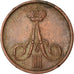 Coin, Russia, Alexander II, Denga, 1/2 Kopek, 1859, Varsovie, EF(40-45), Copper