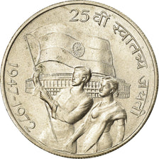 Coin, INDIA-REPUBLIC, 10 Rupees, 1972, Mumbai, Bombay, AU(55-58), Silver