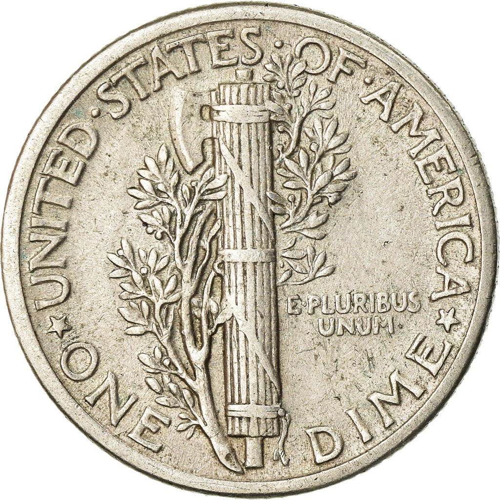 Coin, United States, Mercury Dime, Dime, 1941, U.S. Mint, Philadelphia