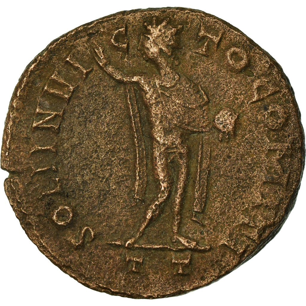 Monnaie, Constantin I, Nummus, 313, Ticinum, TTB, Cuivre