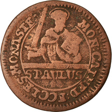 Moneta, Stati tedeschi, MUNSTER, 3 Pfenning, 1748, MB, Rame, KM:430