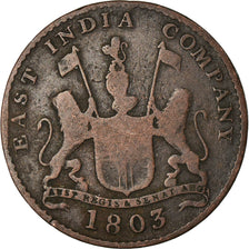 Moneta, INDIA - BRITANNICA, MADRAS PRESIDENCY, 5 Cash, 1 Falus, 1803, Soho Mint