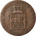 Moneta, STATI ITALIANI, PARMA, Maria Luigia, 5 Centesimi, 1830, MB+, Rame, KM:25