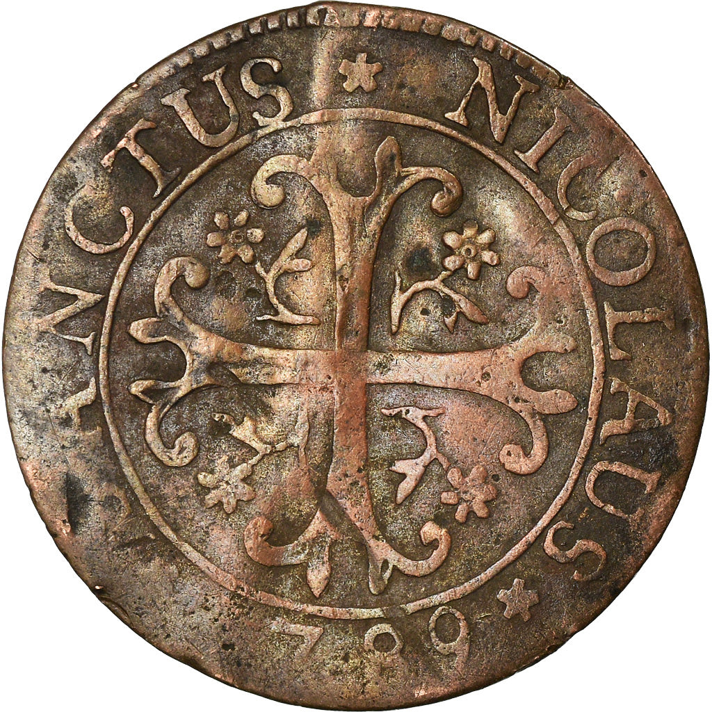 Coin, SWISS CANTONS, FREIBURG, 2 Kreuzer, 1789, VF(20-25), Billon, KM:47
