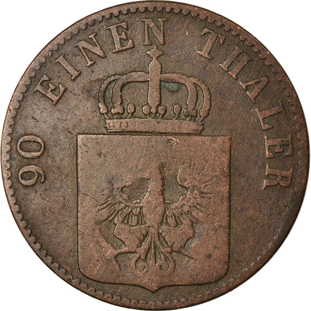 Coin, German States, PRUSSIA, Friedrich Wilhelm IV, 4 Pfennig, 1847, Berlin